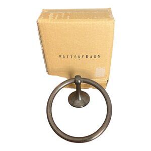 Pottery Barn Oil Rubbed Bronze Towel Ring Holder Decorative Home Bathroom Access